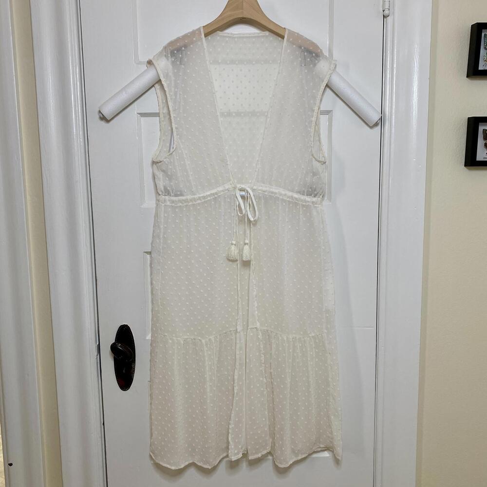 Lauren Conrad Duster Vest Womens Large Ballet Bohemian Cottagecore Dainty Fairy